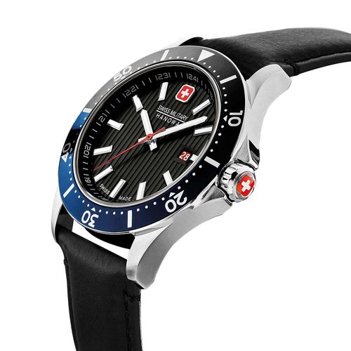 Reloj Swiss Military Hanowa Flagship X para hombre de cuero negro