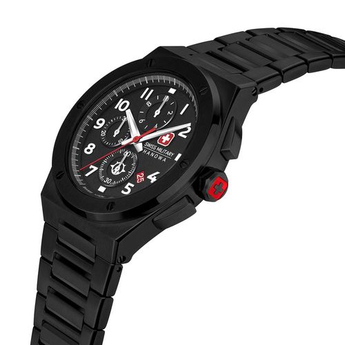 Reloj Swiss Military Hanowa Sonoran Chrono para hombre de acero negro