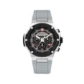 Reloj Swiss Military Hanowa Mission XFOR 01 para hombre de silicona gris