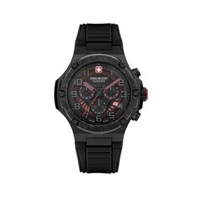 Reloj Swiss Military Hanowa Mission XFOR 01 para hombre de silicona negro