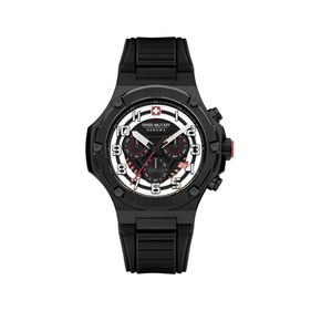 Reloj Swiss Military Hanowa Mission XFOR 01 para hombre de silicona negro