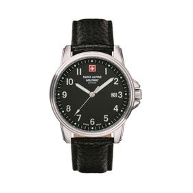 Reloj Swiss Alpine Military Leader para hombre de cuero 7011.1537SAM