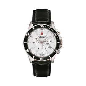 Reloj Swiss Alpine Military Challenger Chrono para hombre de cuero 7022.9532SAM