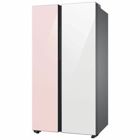 Heladera Samsung Side By Side BESPOKE Auto Open Pink White