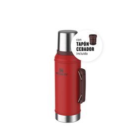 Termo Stanley Clasico 950 Ml Con Manija Y Tapon Cebador