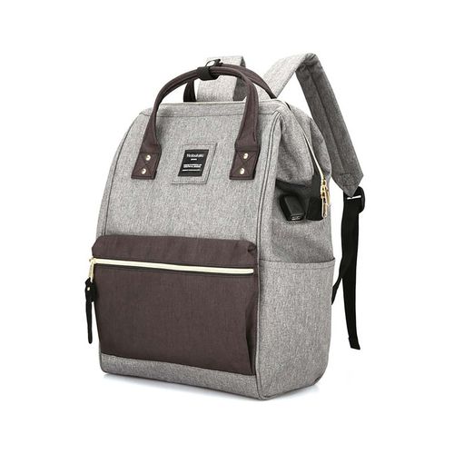 Mochila Nobutaki Urbana Gris con Marrón