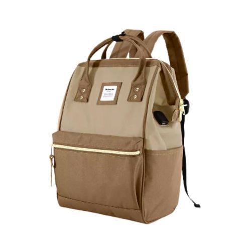 Mochila Nobutaki Urbana Marrón y Beige