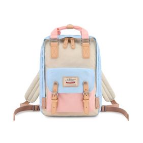 Mochila Nobutaki Daily Celeste Rosa Blanco