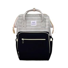 Mochila Maternal Nobutaki Gris y Negro