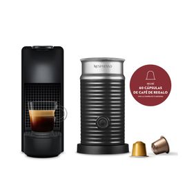 Cafetera Nespresso Essenza Mini C Automática + Aeroccino Negra