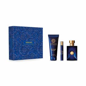 Set Fragancia Versace Dylan Blue Ph EDT 100ml + SG 150ml + TS 10ml