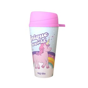 Vaso BigLife con tapa pico móvil Unicornio