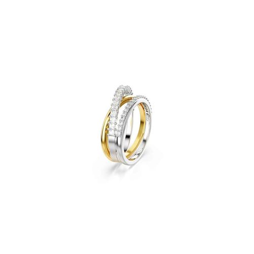 Anillo Swarovski Hyperbola Tallas mixtas Blanco con Combinación de tono