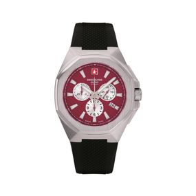 Reloj Swiss Alpine Military Typhoon Chrono para hombre de silicona 7005.9836SAM
