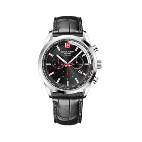 Reloj Swiss Alpine Military Pegasus para hombre de cuero 7086.9537SAM