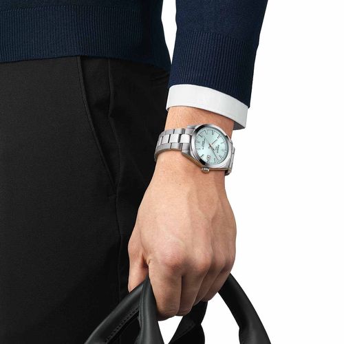 Reloj Tissot Gentleman Powermatic 80 Silicium para hombre de acero 1274071135100