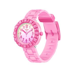 Reloj Flik Flak Pink Splash para niños de silicona ZFCSP125