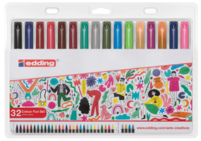 Set de marcadores edding colour fun 32 colores