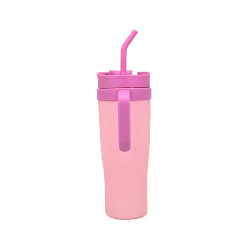 Vaso Trendy con mango Rosa