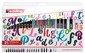 Set de marcadores para papel edding Lettering 21 Unidades