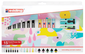 Set de marcadores edding Pastel power 16 Unidades