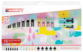 Set de marcadores edding Pastel power 16 Unidades