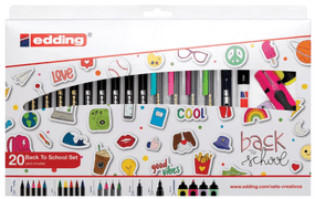 Set de marcadores edding Back to school 20 Unidades