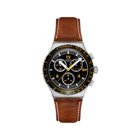 Reloj Swatch Canyon Chaser de Cuero