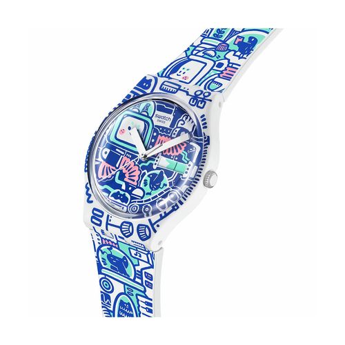 Reloj Swatch B-Bot de Silicona SO28Z702