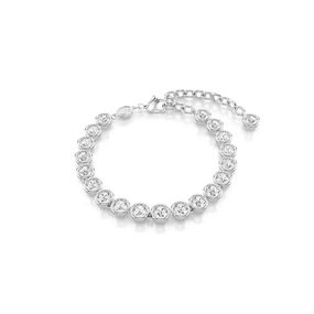 Pulsera Imber Tennis Talla redonda Blanca Recubrimiento en rodio