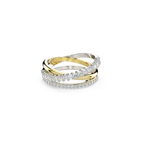 Anillo Hyperbola Tallas mixtas Blanco Combinación de Combinación de acabados metálicos