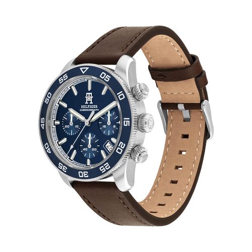 Reloj Tommy Hilfiger de Cuero Marrón 1792163