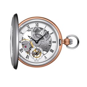 Reloj Tissot Bridgeport Pocket Swiss mechanical Skeleton de Acero 8594052927300