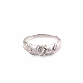 Anillo Carmín de Plata 925 Eternity Love con Cristal Blanco