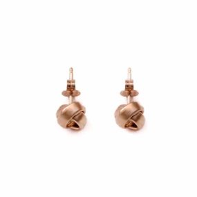 Aros Carmín de Plata con Baño Rosé