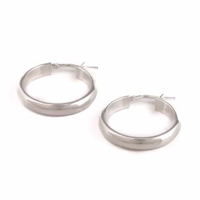 Aros Carmín Argollas de Plata
