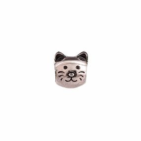 Charm Carmín Gatito de Plata