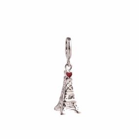 Charm Carmín Torre Eiffel de Plata