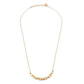 Collar de Plata 925 Remix Dorado con Eslabones Rectangulares