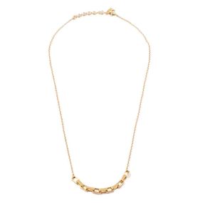 Collar de Plata 925 Remix Dorado con Eslabones Rectangulares