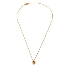Collar de Plata 925 Twist con Baño Dorado