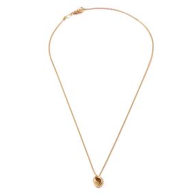 Collar de Plata 925 Twist con Baño Dorado