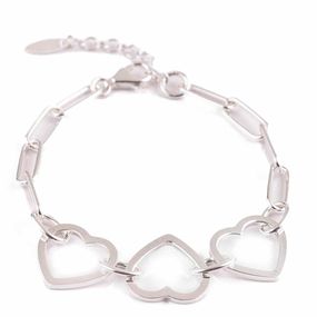Pulsera de Plata 925 Twist Circle Plateada