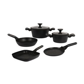 Set de Batería Carol 5 Piezas Antiadherente Negro