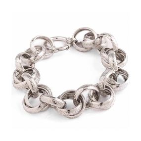 Pulsera Carmín con Eslabones