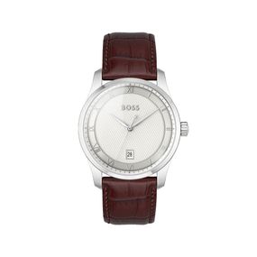Reloj Boss Principle 1514114 de Cuero Marron