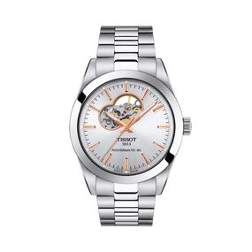 Reloj Tissot Gentleman Powermatic 80 Open Heart de Acero 1274071103101