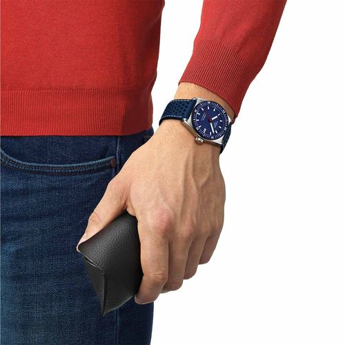 Reloj Tissot PR516 Powermatic 80 de Cuero 1494071604100