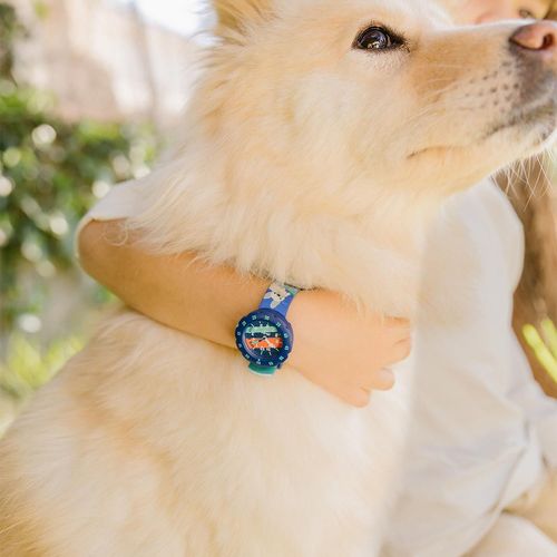 Reloj Flik Flak Skating Frenchie de Plástico Ecológico