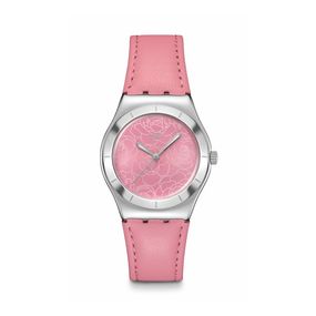 Reloj Swatch Pink Petal Promise de Cuero
